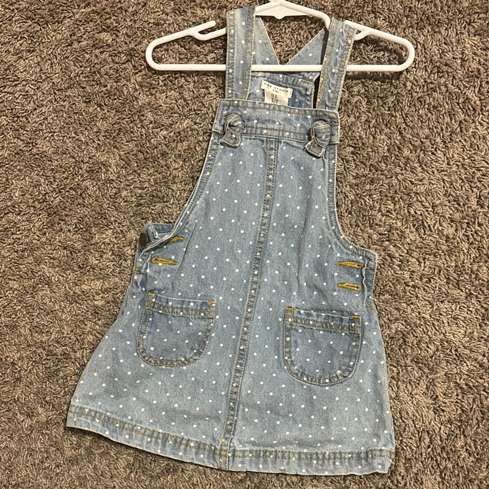 TODDLER-Kids Denim Overall Dress